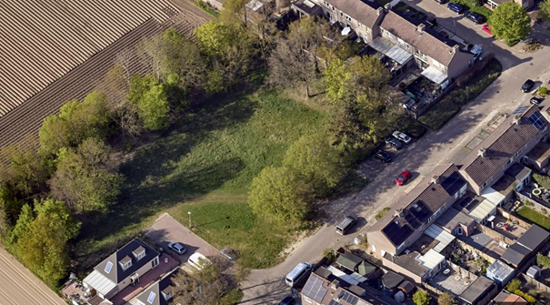 beoogde bouwlocatie wederikstraat